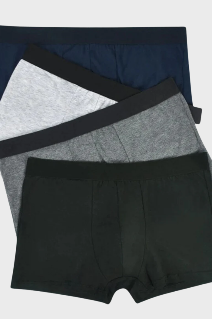 KIT 4 CUECAS BOXER DE ALGODÃO ZIOL