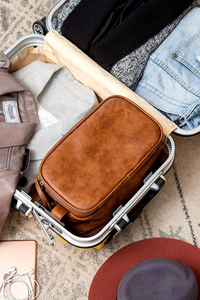 NECESSAIRE MASCULINA DE COURO - ZIOL