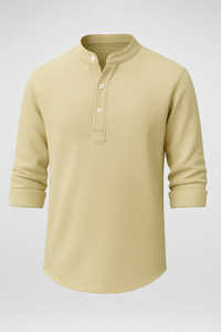 CAMISA MASCULINA COM GOLA MANDARIM - ZIOL