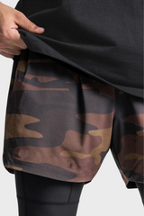 SHORT ZIOL ESPORTIVO COM CALÇA DE COMPRESSÃO