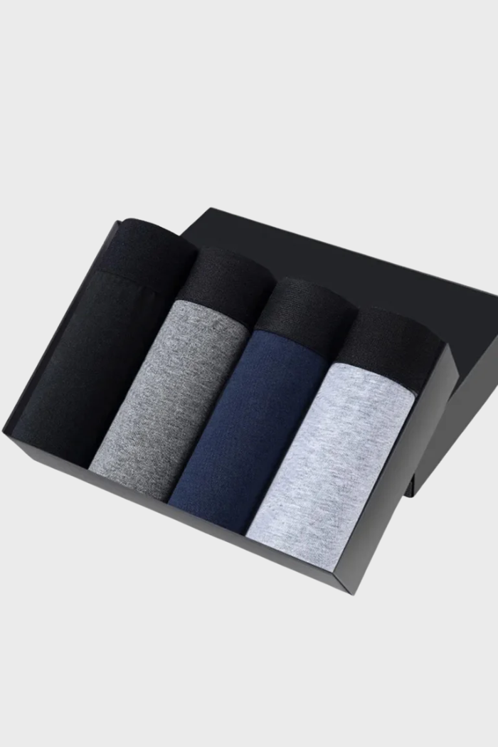 KIT 4 CUECAS BOXER DE ALGODÃO ZIOL