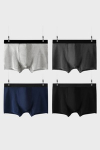 KIT 4 CUECAS BOXER DE ALGODÃO ZIOL