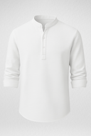 CAMISA MASCULINA COM GOLA MANDARIM - ZIOL