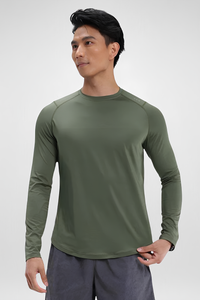 CAMISETA MASCULINA ESPORTIVA MANGA LONGA