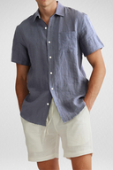Camisa Linho Masculina Manga Curta