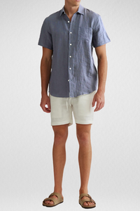 Camisa Linho Masculina Manga Curta