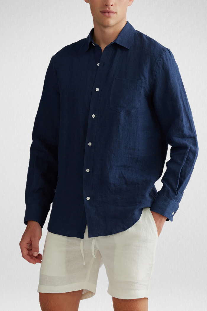 CAMISA LINHO MASCULINO MANGA LONGA