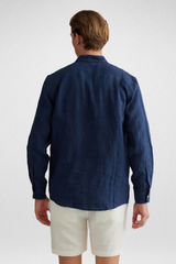 CAMISA LINHO MASCULINO MANGA LONGA