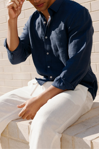 CAMISA LINHO MASCULINO MANGA LONGA
