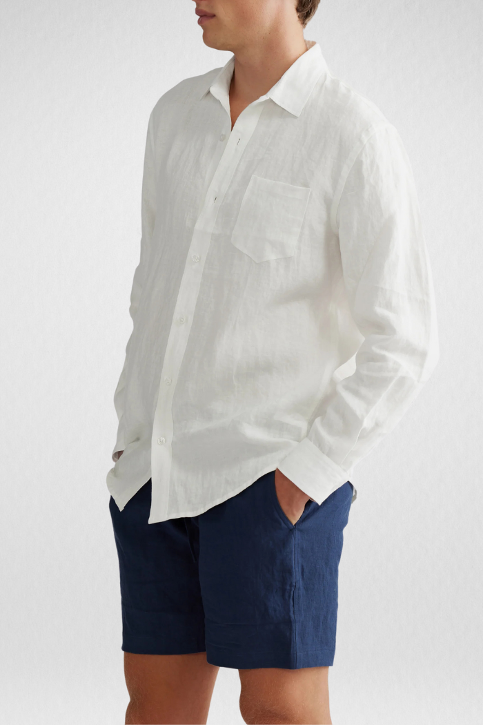 CAMISA LINHO MASCULINO MANGA LONGA
