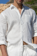 CAMISA LINHO MASCULINO MANGA LONGA